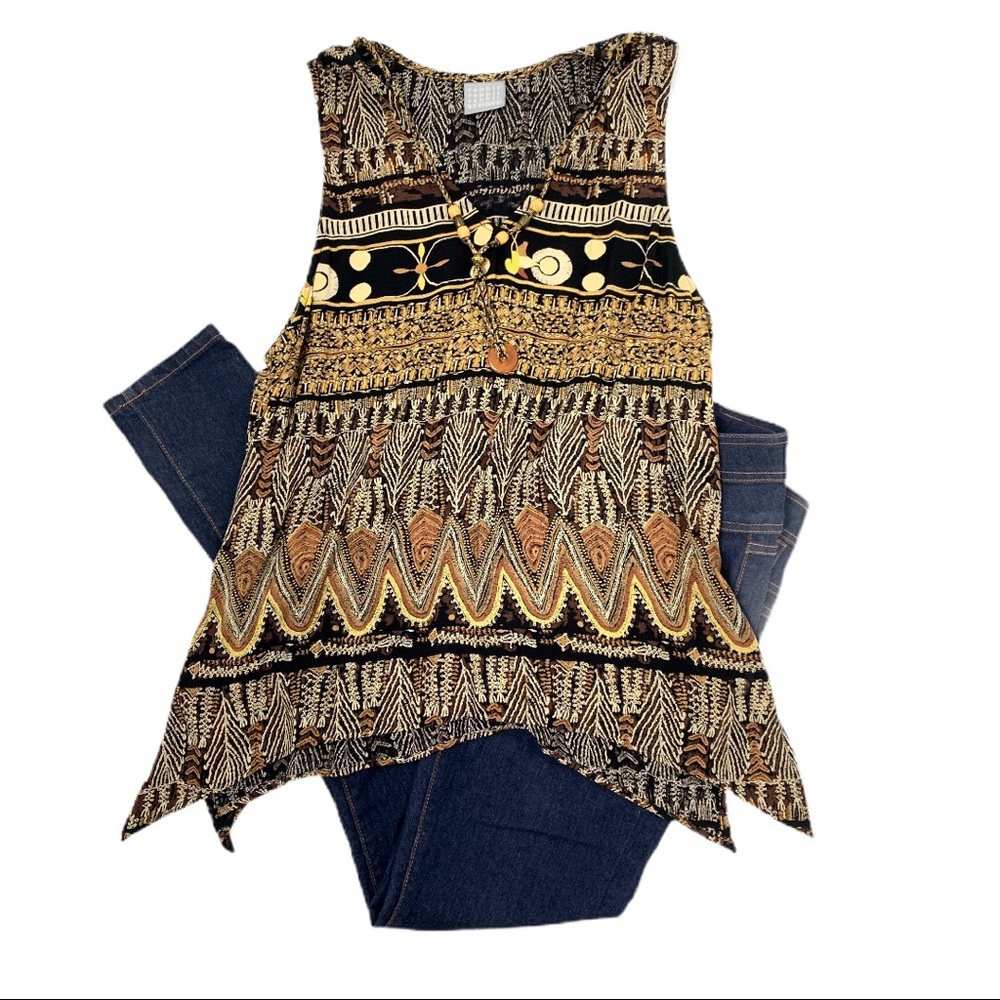 Rabbit Rabbit Rabbit Women's Vintage Boho Top. - Picture 1 of 8